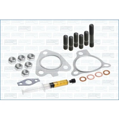 Imagem de AJUSA JTC11766 Kit de montagem, turbocompressor with studs, syringe oil com juntas instruções montagem