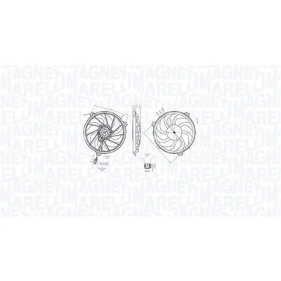 Imagem de MAGNETI MARELLI 069422865010 Ventilador de Radiador 3925 12 192 PEUGEOT: 206 Hatchback, SW, Sedan