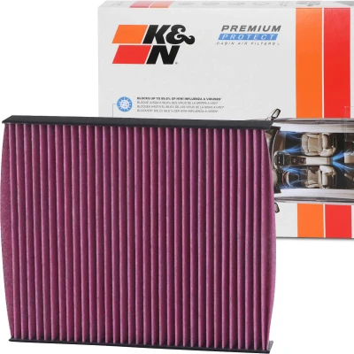 Imagem de K&amp;N Filters DVF5052 Filtro, ar do habitáculo Filtro de carvão ativado 215mm 29mm quadrangular TOYOTA: RAV4 V, Hilux VIII Pick up, Corolla XII Carrinha