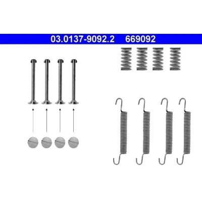 Imagem de ATE 03.0137 9092.2 Kit de acessórios, maxilas travão estacionamento OPEL: Calibra A