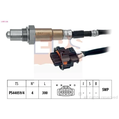 Imagem de EPS 1.997.136 Sonda lambda Made in Italy OE Equivalent com aquecimento, plana, Rosca pré lubrificada OPEL: Corsa C Hatchback, Zafira A