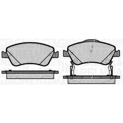 Imagem de MAGNETI MARELLI 363916060664 Jogo de pastilhas para travão disco com avisador sonoro desgaste TOYOTA: Auris Hatchback, Corolla X Sedan