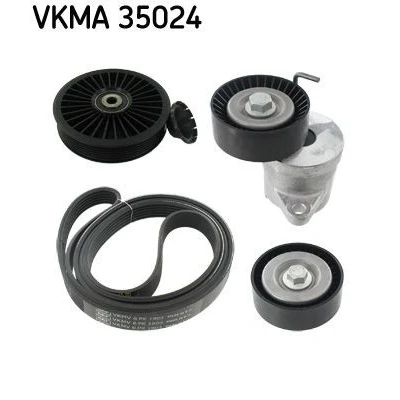 Imagem de SKF VKMA 35024 Jogo de correias trapezoidais estriadas OPEL: Insignia A Sports Tourer, Sedan, Astra J Tourer