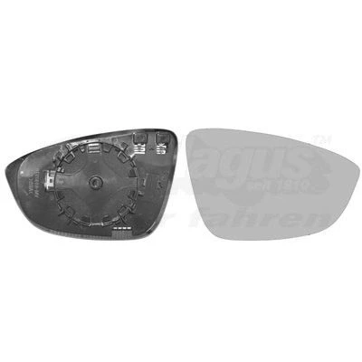 Imagem de VAN WEZEL 5849838 Vidro Espelho à direita VOLKSWAGEN: Scirocco III, Eos, Passat CC