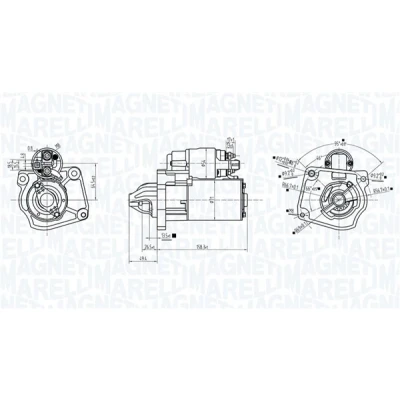 Imagem de MAGNETI MARELLI 063726281010 Motor de arranque 12V 1,8kW 15 PEUGEOT: 308 SW 2, 3008 II SUV, CITROËN: C3 III, Berlingo