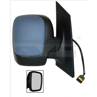 Imagem de Espelho retrovisor Tyc 309 0185 à direita com subcapa para regulação eléctrica dos espelhos, convexo, aquecível, sensor de temeperatura, dobrável