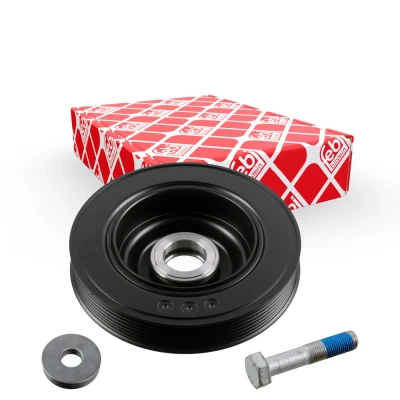 Imagem de FEBI BILSTEIN 175317 Polia da Cambota 6PK 163 com conector de tubos, parafuso PEUGEOT: 3008 II SUV, 508 I SW, 308 SW 2, CITROËN: DS5 Hatchback