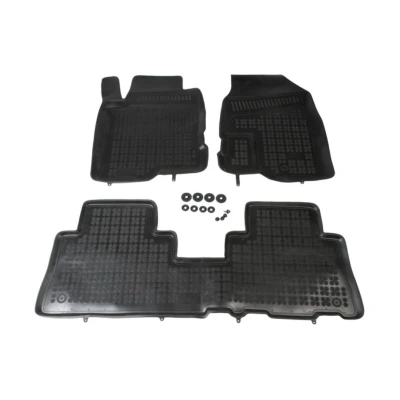 Imagem de REZAW PLAST 200511 Conjunto de tapete chão Borracha à frente e atrás 3 preto medida CHEVROLET: Captiva