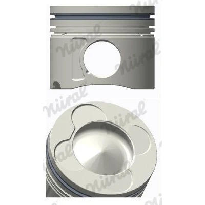 Imagem de NÜRAL 87 114405 60 Pistão 84,25 com canal de refrigeração, suporte segmentos, para biela trapezoidal