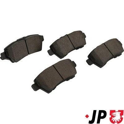 Imagem de JP GROUP 4063700410 Jogo de pastilhas para travão disco Eixo traseiro com avisador sonoro desgaste NISSAN: NP300 Navara Pick up, Pathfinder 3