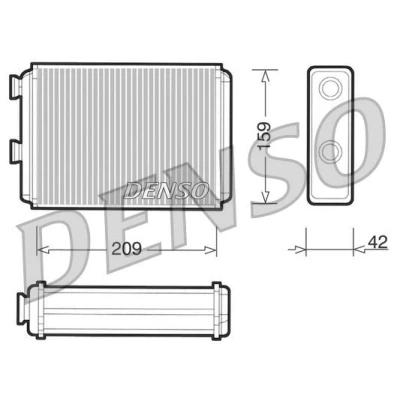 Imagem de DENSO DRR09070 Radiador Quente FIAT: Doblo I Carrinha, Punto II Hatchback