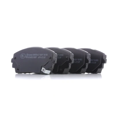 Imagem de BREMBO P 30 053 Jogo de pastilhas para travão disco com avisador sonoro desgaste sem acessórios KIA: Picanto I, II