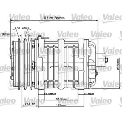 Imagem de Compressor, ar condicionado VALEO 815837
