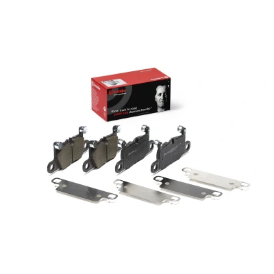 Imagem de BREMBO P 65 044 Jogo de pastilhas para travão disco preparado indicador aviso desgaste com pesos equilíbrio, sem acessórios