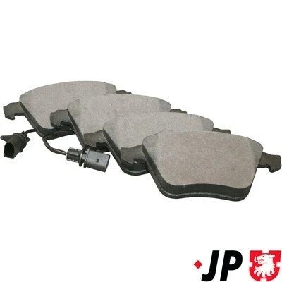 Imagem de JP GROUP 1163602610 Jogo de pastilhas para travão disco Eixo dianteiro com contacto avisador desgaste integrado AUDI: Allroad C5, A6 C5 Avant