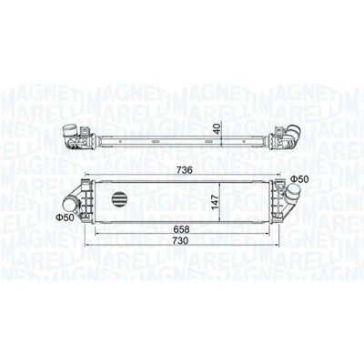 Imagem de Arrefecedor de ar admissão MAGNETI MARELLI 351319204270