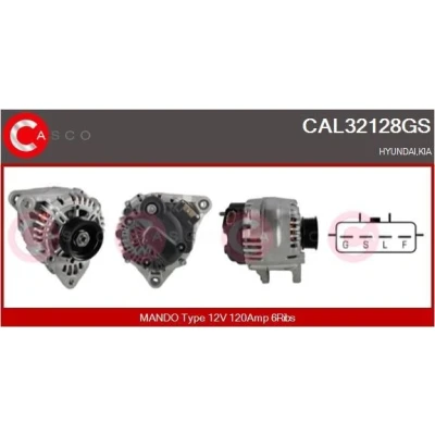 Imagem de CASCO CAL15155AS Alternador 12V 110A PEUGEOT: Boxer Van, FIAT: Ducato II Van
