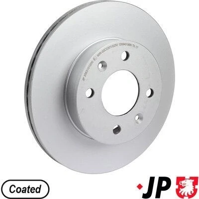 Imagem de JP GROUP 3563101200 Disco de travão Eixo dianteiro 241 19 4 ventilado revestido HYUNDAI: Getz