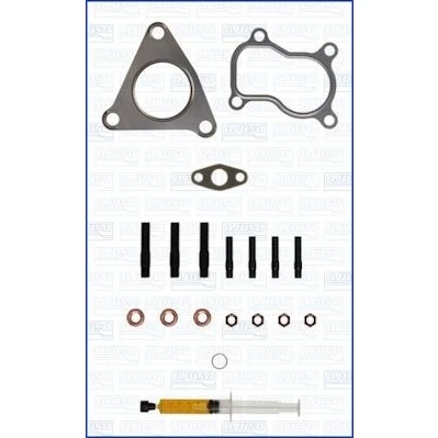Imagem de AJUSA JTC11189 Kit de montagem, turbocompressor with studs, syringe oil com juntas instruções montagem