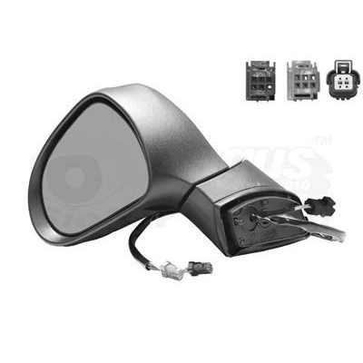 Imagem de Espelho retrovisor Van Wezel 4029807 esquerda com subcapa completo, convexo, para regulação eléctrica dos espelhos, aquecível