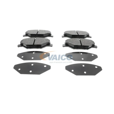 Imagem de VAICO V10 4497 Jogo de pastilhas para travão disco Q+, original equipment manufacturer quality Eixo dianteiro excl. contacto aviso desgaste
