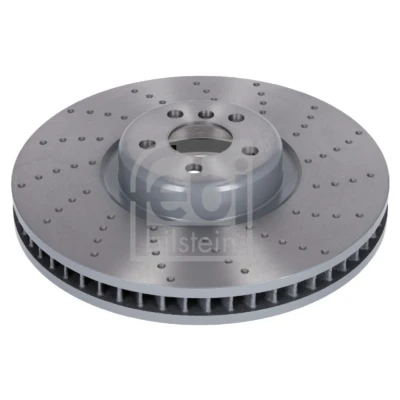 Imagem de FEBI BILSTEIN 179593 Disco de travão Eixo dianteiro, lado direito 395 36 5 112 interior ventilado, ranhurado/perfurado revestido alto carbono