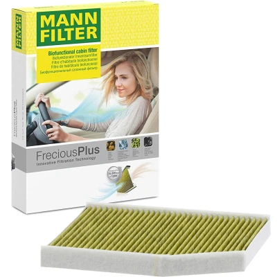Imagem de MANN FILTER FP 29 007 Filtro, ar do habitáculo Filtro de carvão ativado com polifenol 284mm 232mm 30mm FORD: Transit Custom V362 Van, Mk7 Van