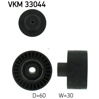 Imagem de SKF VKM 33044 Polia de Desvio PEUGEOT: 206 Hatchback, Partner I Van, 307 Carrinha, CITROËN: C3 II, Xsara Picasso, Berlingo / First Van