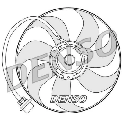 Imagem de DENSO DER32001 Ventilador de Radiador 350 250 VOLKSWAGEN: Golf 4, Polo III Hatchback, 4 Variant, AUDI: A3 SKODA: Fabia I Hatchback