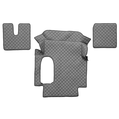 Imagem de F CORE FL21 GRAY Conjunto de tapete chão Couro artificial à frente 3 cinzento
