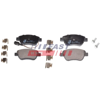 Imagem de FAST FT29124 Jogo de pastilhas para travão disco Eixo dianteiro com sensor desgaste integrado FIAT: 500 Hatchback, Grande Punto Hatchback