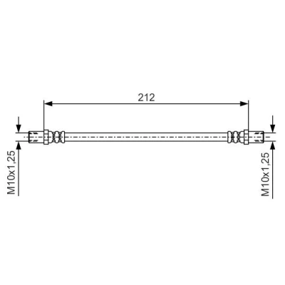 Imagem de BOSCH 1 987 481 A50 Mangueira de Travão 212 M10x1,25