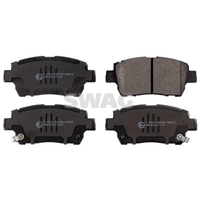 Imagem de SWAG 81 91 6725 Jogo de pastilhas para travão disco Eixo dianteiro com avisador sonoro desgaste TOYOTA: Corolla IX Hatchback, Yaris I Hatchback
