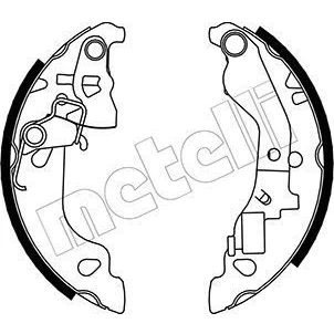 Imagem de METELLI 53 0079Y Maxilas de Travão 180,0mm 32mm com afinação automática FIAT: Punto II Hatchback