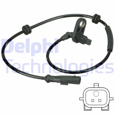 Imagem de DELPHI SS20600 Sensor de ABS activo 683 RENAULT: CLIO 3