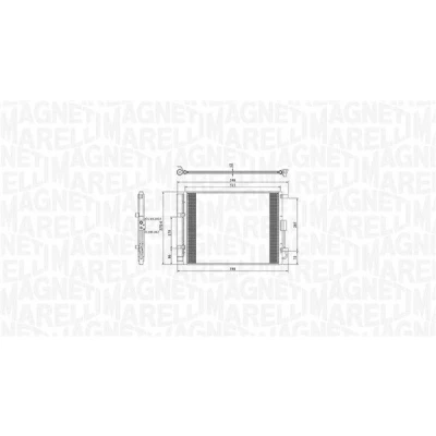 Imagem de MAGNETI MARELLI 350203809000 Condensador com secador 515x379,4x12 379,4 515 12 KIA: cee‘d II Hatchback