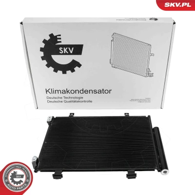 Imagem de ESEN SKV 86SKV359 Condensador com secador Alumínio 553mm SUZUKI: Swift IV Hatchback (FZ, NZ) 1.6, 1.2, 1.2 4x4, 1.3 DDiS 2010
