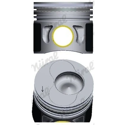 Imagem de NÜRAL 87 114900 66 Pistão VOLKSWAGEN: Passat B6 Sedan, Caddy 3, Golf 4, AUDI: A3 Hatchback, SEAT: Ibiza 3