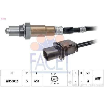 Imagem de FACET 10.8475 Sonda Lambda com aquecimento, plana, de banda larga, Rosca pré lubrificada 5 BMW: 3 Touring, X6