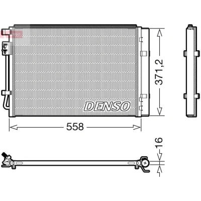 Imagem de DENSO DCN41015 Condensador com secador R 134a