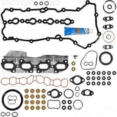 Imagem de REINZ 01 10009 Jogo completo de juntas, motor Sem junta cabeçote, com retentores haste válvulas, retentor da cambota