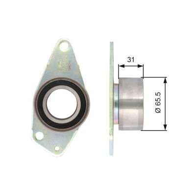 Imagem de GATES FleetRunner Micro V Stretch Fit T42090 Polia de desvio/de guia, correia dentada 65 RENAULT: MEGANE Scenic, 1 Classic