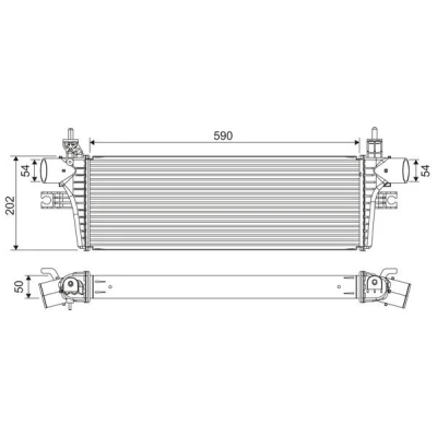 Imagem de VALEO 822918 Intercooler Alumínio sem sensor