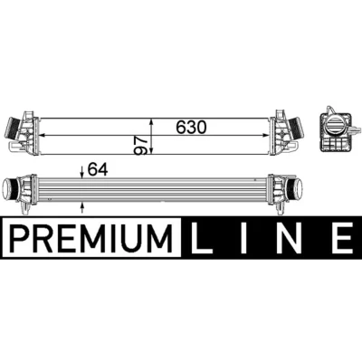 Imagem de MAHLE ORIGINAL CI 259 000P Intercooler