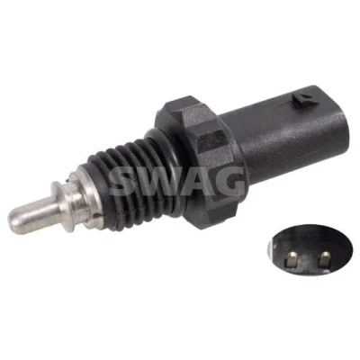 Imagem de SWAG 30 10 6318 Sensor da Temperatura do Líquido de Refrigeração preto com retentor VOLKSWAGEN: Polo V Hatchback, GOLF Plus / Crossgolf, 6