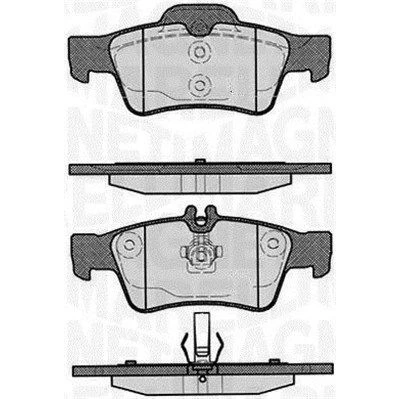 Imagem de MAGNETI MARELLI 363916060316 Jogo de pastilhas para travão disco preparado indicador aviso desgaste MERCEDES BENZ: Classe E Sedan