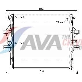 Imagem de AVA COOLING SYSTEMS Radiador, arrefecimento do motor Alumínio 640mm 599mm 32mm sem junta depósito de compensação Aletas refrigeração soldadas