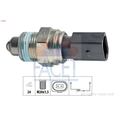 Imagem de FACET 7.6205 Interruptor, luz de marcha atrás Made in Italy OE Equivalent VOLKSWAGEN: Golf 4, 4 Variant, AUDI: A3 Hatchback