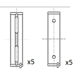 Imagem de FAI AutoParts BM1050 STD Chumaceira da cambota FIAT: Coupe, Uno Hatchback, Punto II ALFA ROMEO: 166, 156 Sportwagon