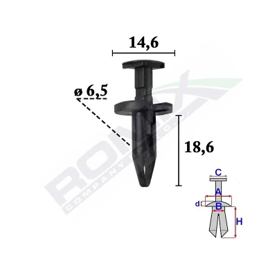 Imagem de ROMIX C70624 Grampo, friso